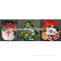 Set of 2 plastic Christmas small dishes 3asst XM24006/24007/24008-2PK